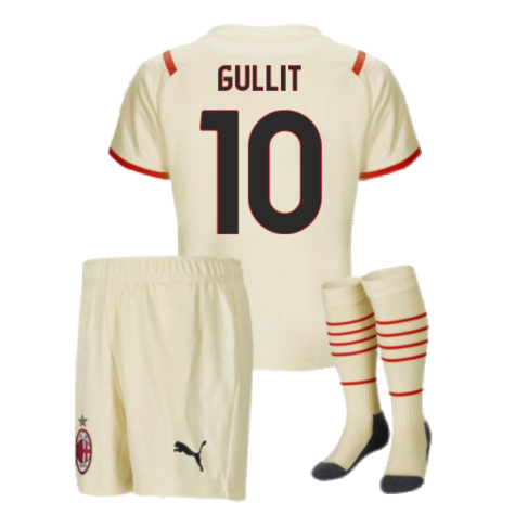 2021-2022 AC Milan Away Mini Kit (GULLIT 10)