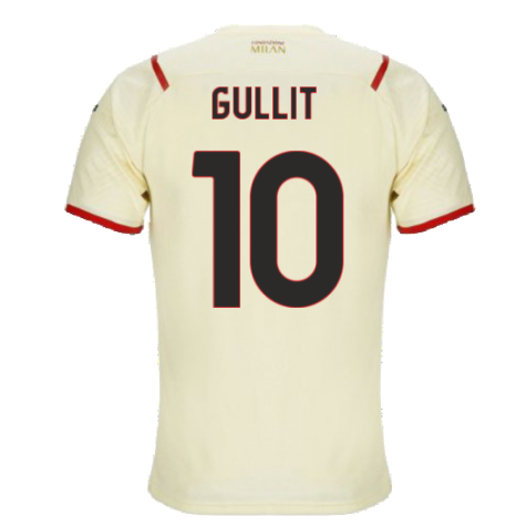 2021-2022 AC Milan Away Shirt (Kids) (GULLIT 10)