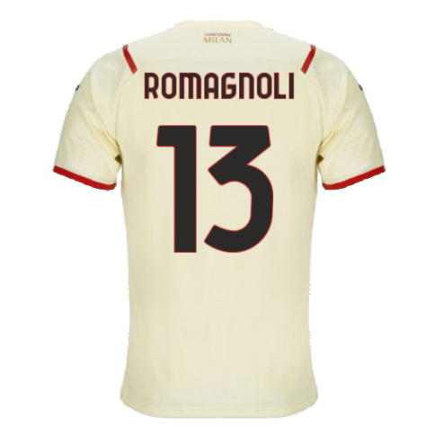 2021-2022 AC Milan Away Shirt (Kids) (ROMAGNOLI 13)