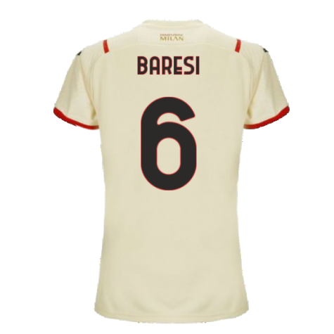 2021-2022 AC Milan Away Shirt (Ladies) (BARESI 6)
