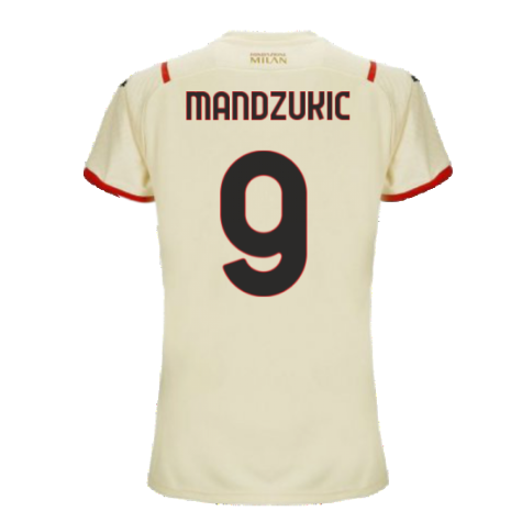 2021-2022 AC Milan Away Shirt (Ladies) (MANDZUKIC 9)
