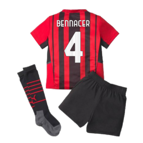 2021-2022 AC Milan Home Mini Kit (BENNACER 4)