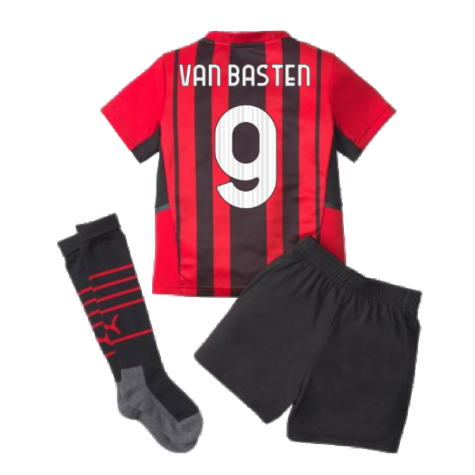 2021-2022 AC Milan Home Mini Kit (VAN BASTEN 9)