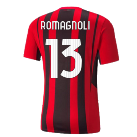 2021-2022 AC Milan Home Shirt (ROMAGNOLI 13)