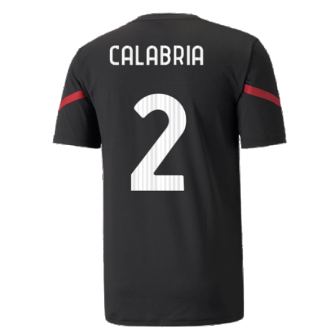 2021-2022 AC Milan Pre-Match Jersey (Black) (CALABRIA 2)