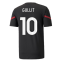 2021-2022 AC Milan Pre-Match Jersey (Black) (GULLIT 10)