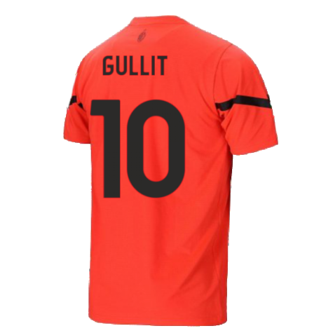2021-2022 AC Milan Pre-Match Jersey (Red) (GULLIT 10)