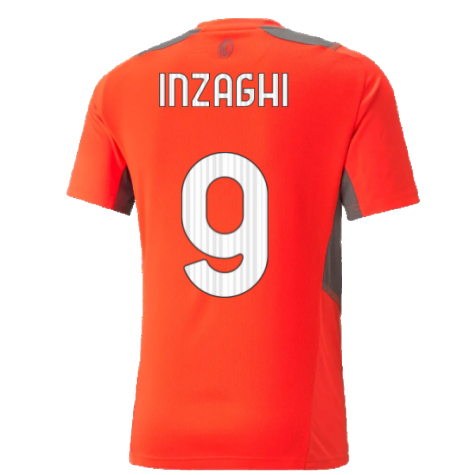 2021-2022 AC Milan Training Jersey (Red) (INZAGHI 9)
