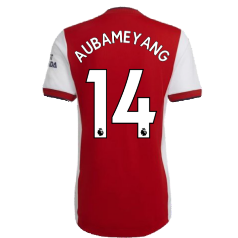2021-2022 Arsenal Authentic Home Shirt (AUBAMEYANG 14)
