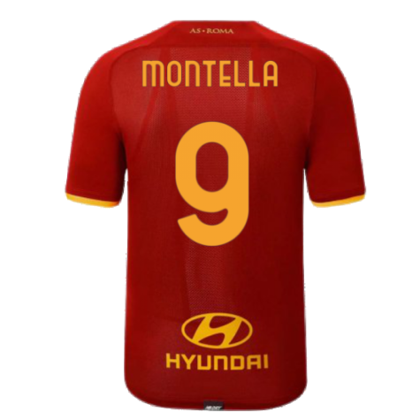 2021-2022 AS Roma Home Shirt (MONTELLA 9)