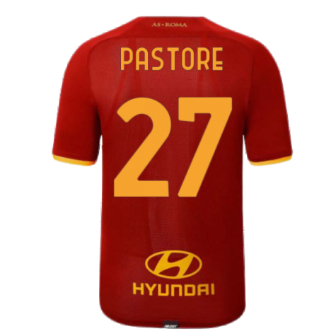 2021-2022 AS Roma Home Shirt (PASTORE 27)