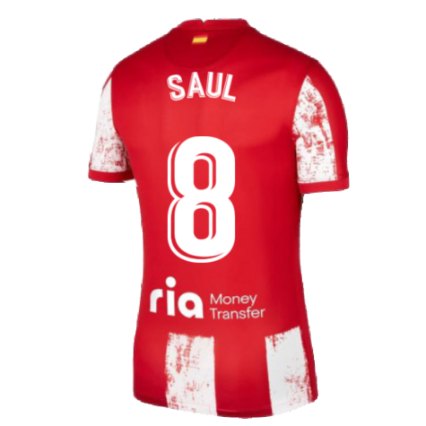 2021-2022 Atletico Madrid Home Shirt (Kids) (SAUL 8)