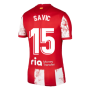 2021-2022 Atletico Madrid Home Shirt (Kids) (SAVIC 15)