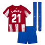 2021-2022 Atletico Madrid Little Boys Home Shirt (CARRASCO 21)