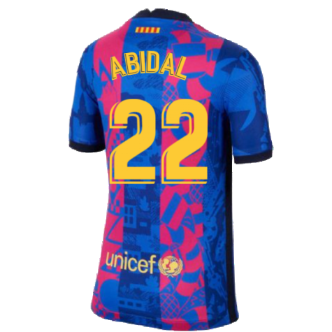 2021-2022 Barcelona 3rd Shirt (Kids) (ABIDAL 22)