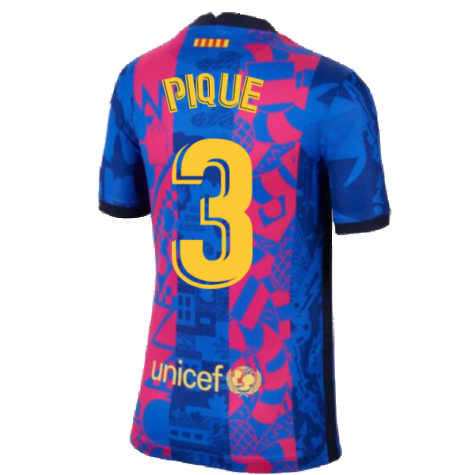 2021-2022 Barcelona 3rd Shirt (Kids) (PIQUE 3)