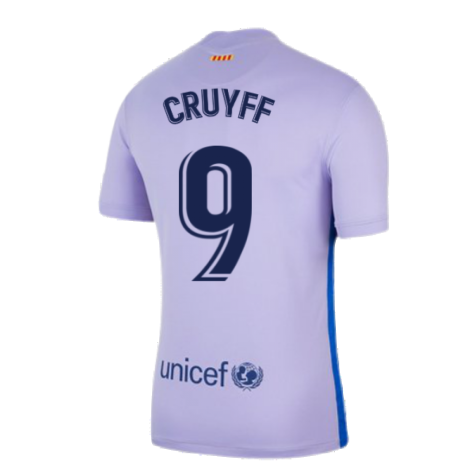 2021-2022 Barcelona Away Shirt (Kids) (CRUYFF 9)