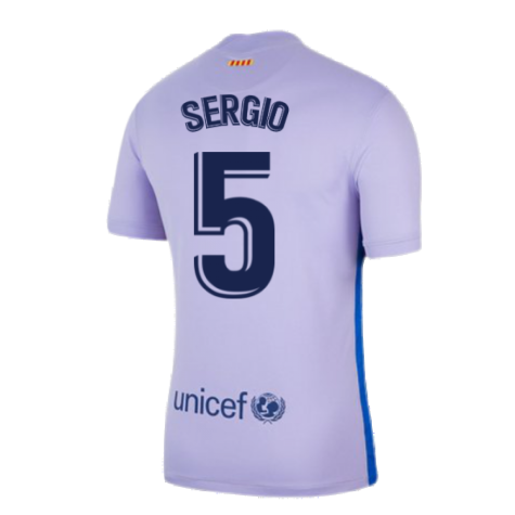 2021-2022 Barcelona Away Shirt (SERGIO 5)