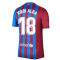 2021-2022 Barcelona Home Shirt (JORDI ALBA 18)