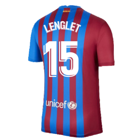 2021-2022 Barcelona Home Shirt (LENGLET 15)