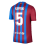 2021-2022 Barcelona Home Shirt (SERGIO 5)