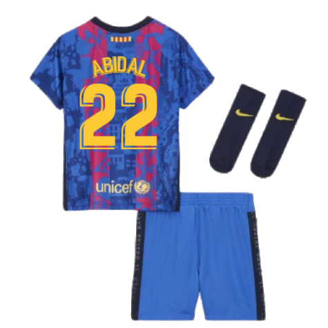2021-2022 Barcelona Infants 3rd Kit (ABIDAL 22)