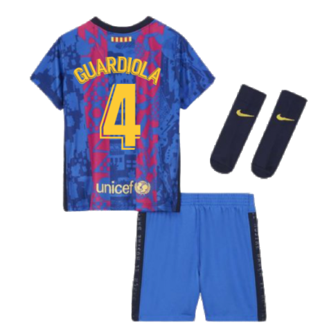 2021-2022 Barcelona Infants 3rd Kit (GUARDIOLA 4)