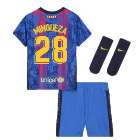 2021-2022 Barcelona Infants 3rd Kit (MINGUEZA 28)