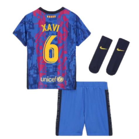 2021-2022 Barcelona Infants 3rd Kit (XAVI 6)