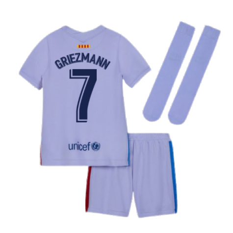 2021-2022 Barcelona Infants Away Kit (GRIEZMANN 7)