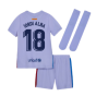 2021-2022 Barcelona Infants Away Kit (JORDI ALBA 18)