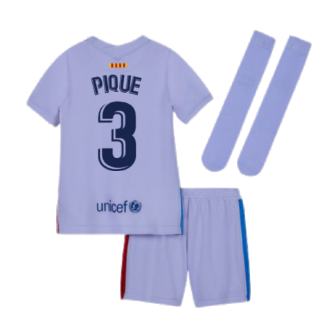 2021-2022 Barcelona Infants Away Kit (PIQUE 3)