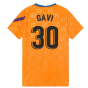 2021-2022 Barcelona Pre-Match Jersey (Orange) (Gavi 30)