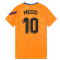 2021-2022 Barcelona Pre-Match Jersey (Orange) (MESSI 10)