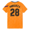 2021-2022 Barcelona Pre-Match Jersey (Orange) (MINGUEZA 28)
