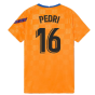 2021-2022 Barcelona Pre-Match Jersey (Orange) (PEDRI 16)