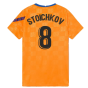 2021-2022 Barcelona Pre-Match Jersey (Orange) (STOICHKOV 8)