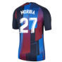 2021-2022 Barcelona Pre-Match Training Shirt (Blue) - Kids (MORIBA 27)