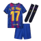 2021-2022 Barcelona Third Mini Kit (L DE JONG 17)