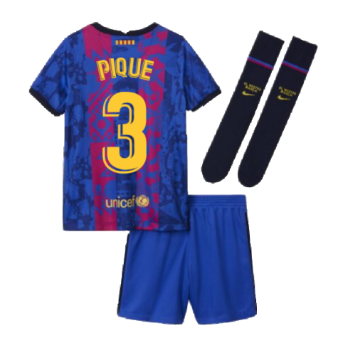 2021-2022 Barcelona Third Mini Kit (PIQUE 3)