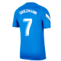 2021-2022 Barcelona Training Shirt (Blue) (GRIEZMANN 7)