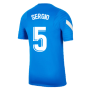 2021-2022 Barcelona Training Shirt (Blue) (SERGIO 5)