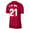 2021-2022 Barcelona Training Shirt (Noble Red) (F DE JONG 21)