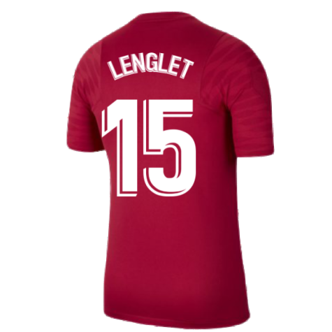 2021-2022 Barcelona Training Shirt (Noble Red) (LENGLET 15)