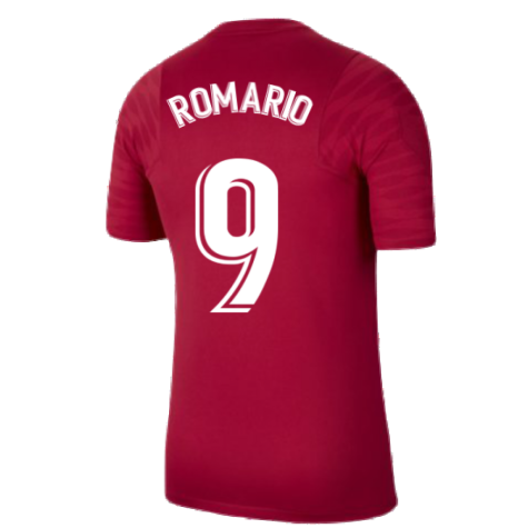 2021-2022 Barcelona Training Shirt (Noble Red) (ROMARIO 9)