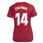 2021-2022 Barcelona Training Shirt (Noble Red) - Womens (COUTINHO 14)