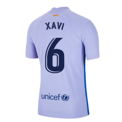 2021-2022 Barcelona Vapor Away Shirt (XAVI 6)