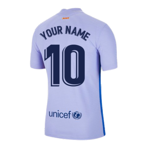 2021-2022 Barcelona Vapor Away Shirt (Your Name)