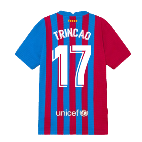 2021-2022 Barcelona Vapor Match Home Shirt (Kids) (TRINCAO 17)