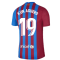 2021-2022 Barcelona Vapor Match Home Shirt (KUN AGUERO 19)